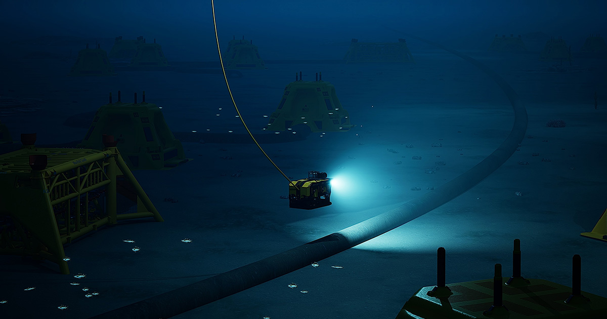 Illustration of pipeline inspection. (Image credit: DeepOcean)
